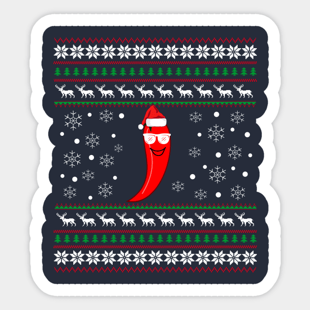 Chili Christmas Gift Sticker by othmane4